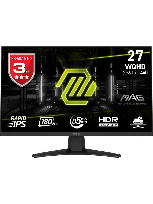 MSI 27" MAG 274QF WQHD FLAT RAPID IPS 180HZ 0.5MS (Min.) ADAPTIVE-SYNC GAMING MONİTÖR - Image 1