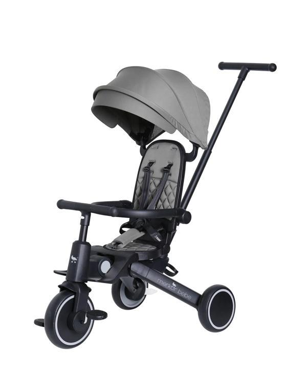 Merkür Bebe Hawk Üç Tekerlekli Bebek ve Çocuk Bisikleti Gri - Image 1