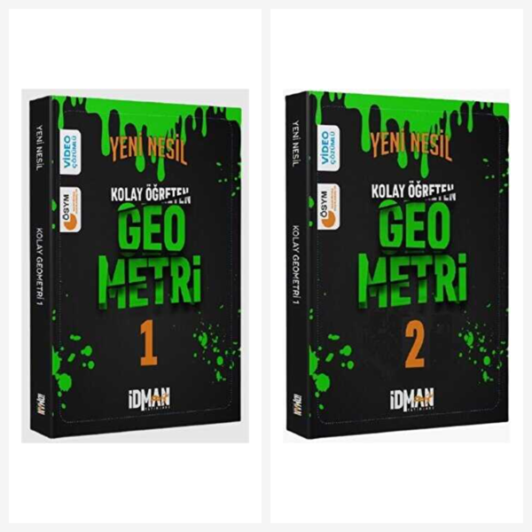 İdman Yeni Nesil Kolay Öğreten Geometri 1 - 2 Set İdman Yayınları - İdman Yayınları - Image 1