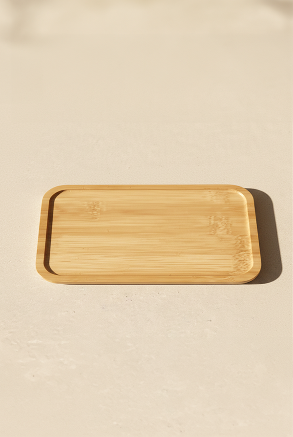 Deny Bambu Dikdörtgen Yağdanlık Altı - Image 1