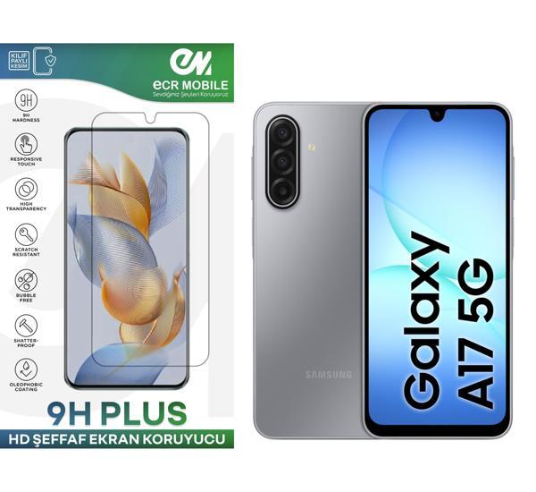 Samsung Galaxy A17 ile Uyumlu Ekran Koruyucu 9H Esnek Nano Cam Şeffaf - Image 1