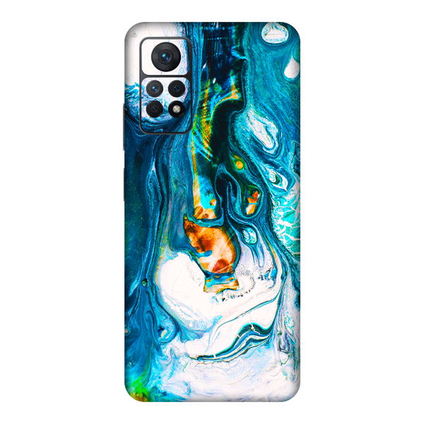 Xiaomi Redmi Note 11 Pro Kaplama Mavi Buzul Yağlı Boya - Image 1