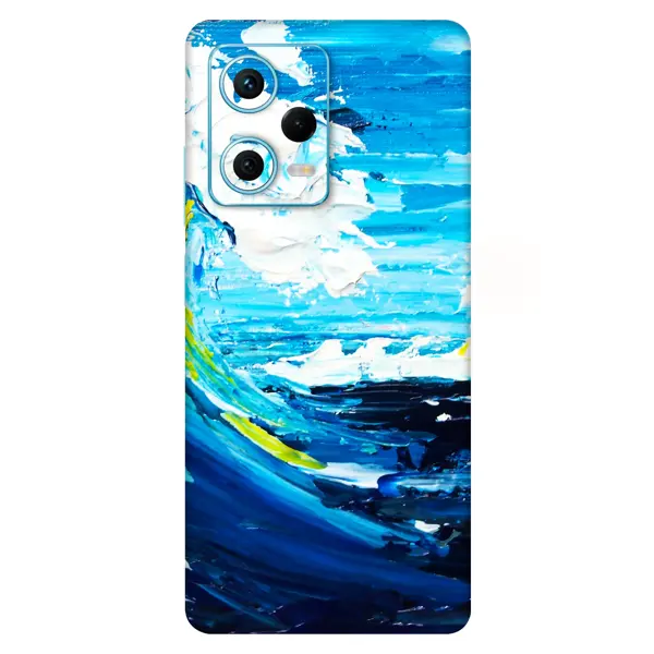Xiaomi Redmi Note 12 Pro 5G Kaplama Yağlı Boya Dalgalar - Image 1