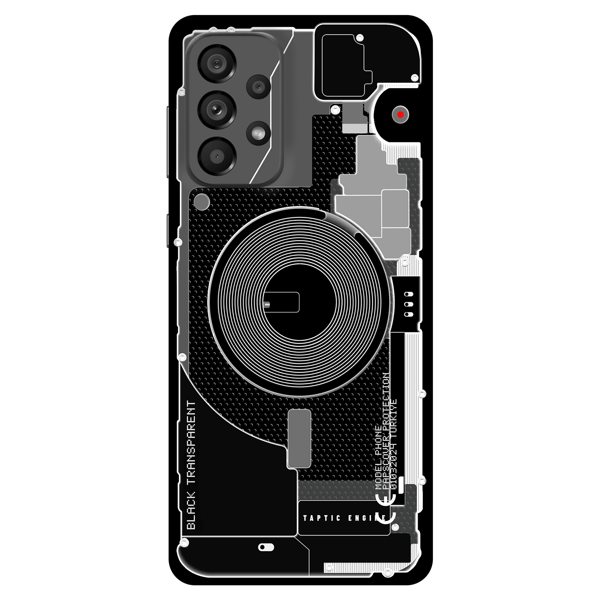 Samsung A23 Kaplama Siyah Transparan - Image 1
