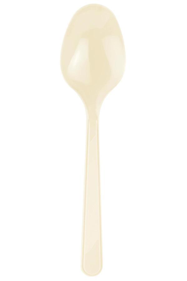 Supertrend Plastik Kaşık Krem 25li - Image 1