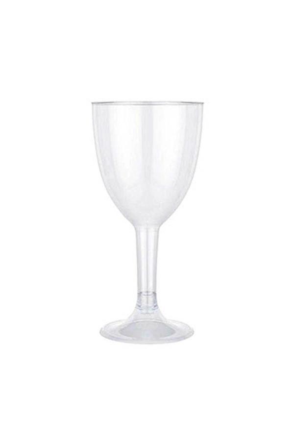 Supertrend Plastik Şeffaf Ayaklı Kadeh 150cc 6lı - Image 1