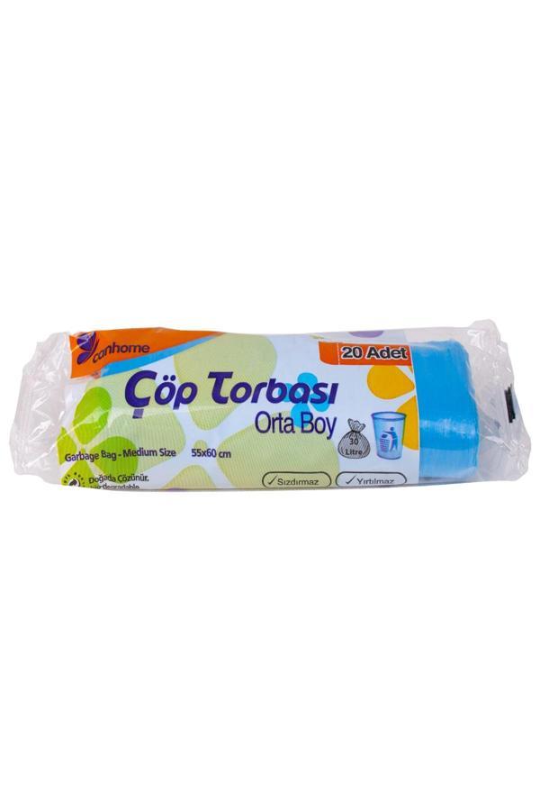 Canhome Orta Çöp Torbası Mavi 55x60cm 20li - Image 1