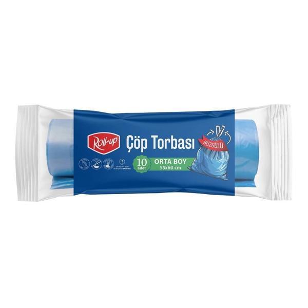 Supertrend Çöp Torbası Orta Boy Büzgülü 55x60cm 10 Adet - Image 1