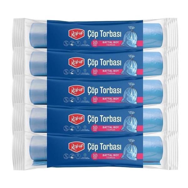 Supertrend Çöp Torbası Battal 72x95cm 10 Adet x 5 Paket - Image 1