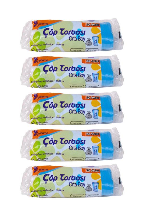 Orta Boy Çöp Poşeti Seti 5 Adet - Image 1