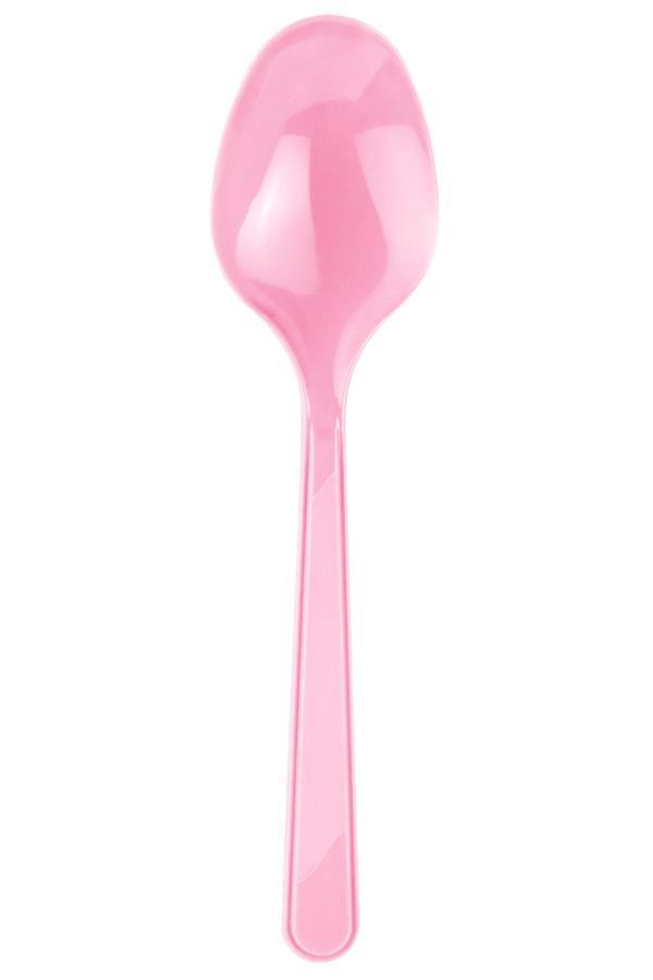 Supertrend Plastik Kaşık Pembe 25li - Image 1