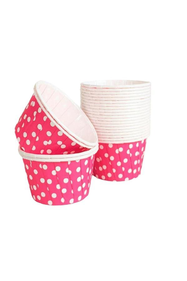 Supertrend Muffin-Kek Kapsülü Fuşya Puantiyeli 50li - Image 1