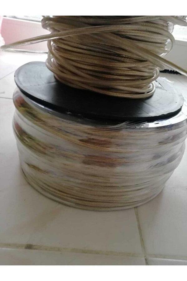 4 Mm Izoleli Çelik Halat 50 Metre 4 Milim Çelik Halat Izoleli Çamaşır Ipi Pvc Kaplı Halat  - Image 1