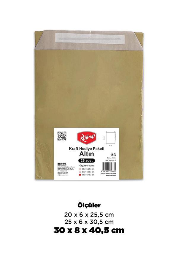 Supertrend Kraft Hediye Paketi Altın 30x8x40,5x4,5 25li - Image 1
