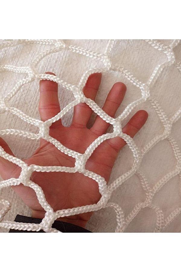 6 Mm 3 X 4 Metre (göz 5 Cm) Balkon Güvenlik Filesi Çocuk Emniyet Ağı Merdiven Güvenlik Ağı  - Image 1