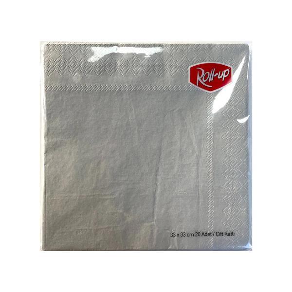 Supertrend Kağıt Peçete Gümüş 33 x 33cm 20li - Image 1