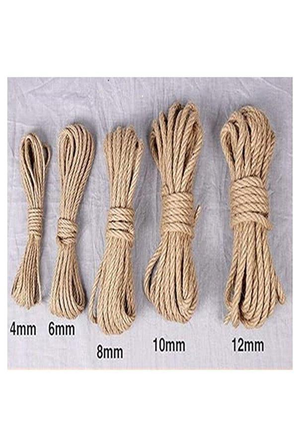 5 mm 5 Metre Jüt Halat Kendir İp Hasır Urgan  - Image 1