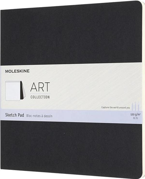 Supertrend Art Sketchbook Yumuşak Kapak Eskiz Çizim Defteri 19x19 cm. 120 gr. 48 Sayfa Siyah - Image 1