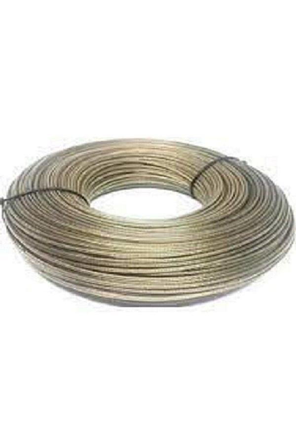 100 Metreizoleli Çelik Halat 3 Mm Pvc Kaplı Çamaşır Ipi  - Image 1