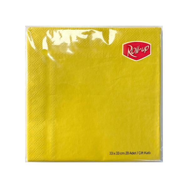 Supertrend Kağıt Peçete Sarı 33 x 33cm 20li - Image 1