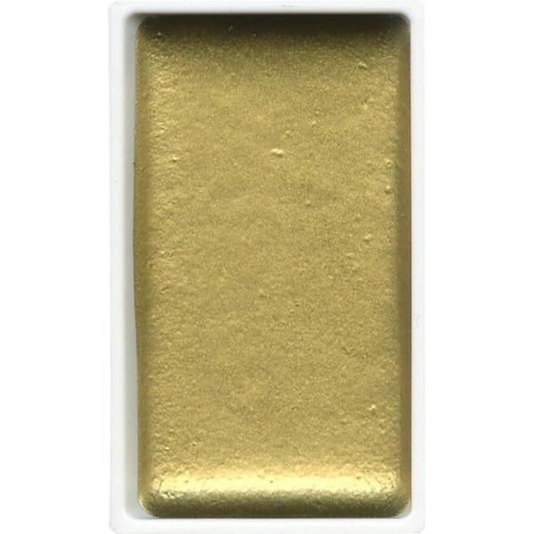 Supertrend Kuretake Gansai Tambi Tablet Sulu Boya 91 METALLIC BLUISH GOLD - Image 1