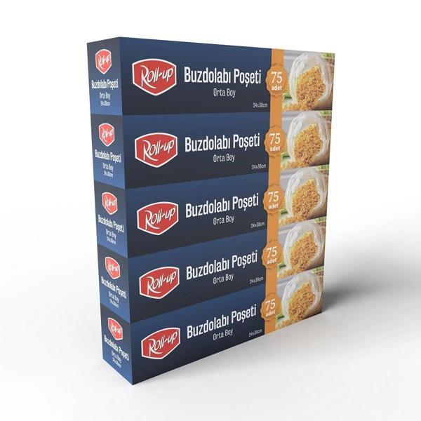 Supertrend Orta Boy Buzdolabı Poşeti 24x38cm 75'li x 5 Paket (375 Adet) - Image 1