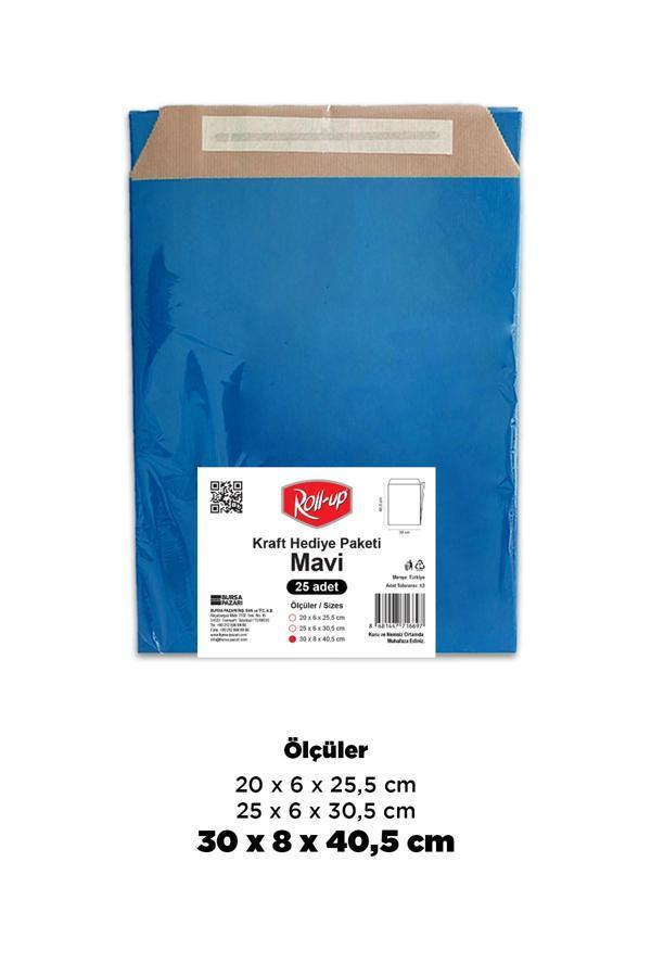 Supertrend Kraft Hediye Paketi Mavi 30x8x40,5x4,5 25li - Image 1