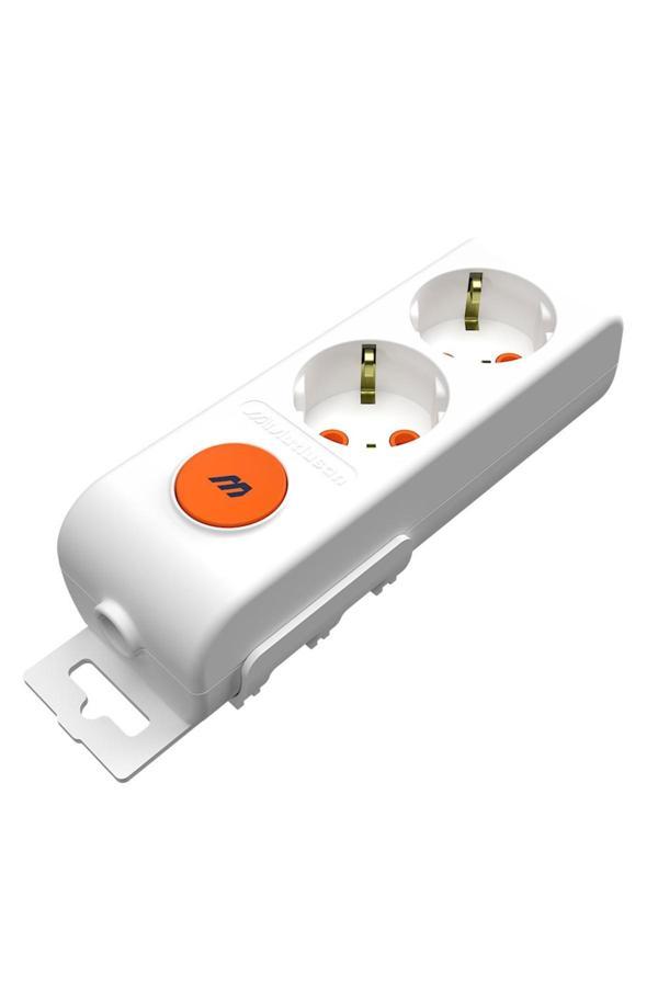 Mutlusan Rı-Tech Ikili Anahtarlı Topraklı Grup Priz Çocuk Korumalı Klemensli - Image 1