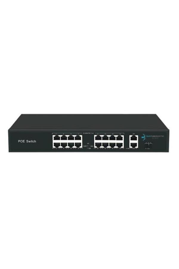 Ods 16Port 200W Full Poe 08Ods-16P2U-200 10/100 2X-Uplınk Yönetilemez Switch - Image 1