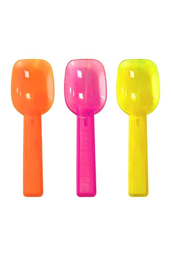 Plastik Panda-Dondurma Kaşığı Renkli 500lü - Image 1