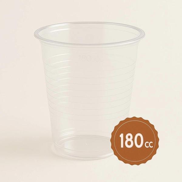 Plastik Bardak İnce Şeffaf 180cc 100lü - Image 1
