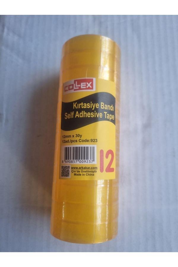 Coşar Tavukçuluk Şeffaf Para Bandı 12 Adet Collex 12 Mm 30 Y Selo Bant - Image 1