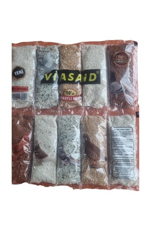 Coşar Tavukçuluk Güvercin Mineral 10 Paket 10 Bölmeli 10 Kg Kil Taş Kuş Mineral - Image 1