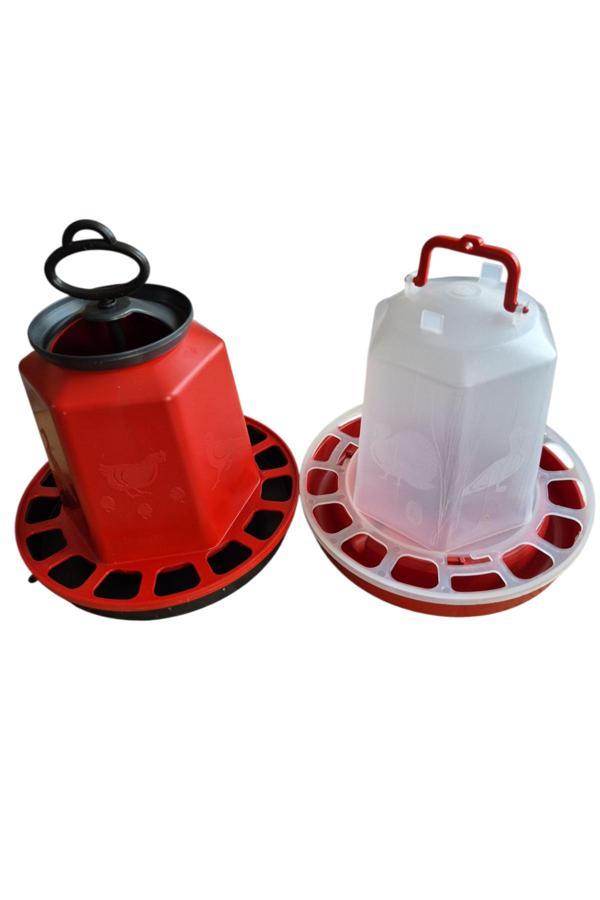 Coşar Tavukçuluk Civciv Yemlik 4.5 Kg + Civciv Suluk 4.5 Lt Kuş Keklik Bıldırcın Tavuk Yemlik Suluk - Image 1