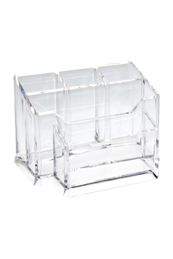 Ops Masa Seti Kalemlik-Organizer Şeffaf Masa Üstü Organizer - Image 1