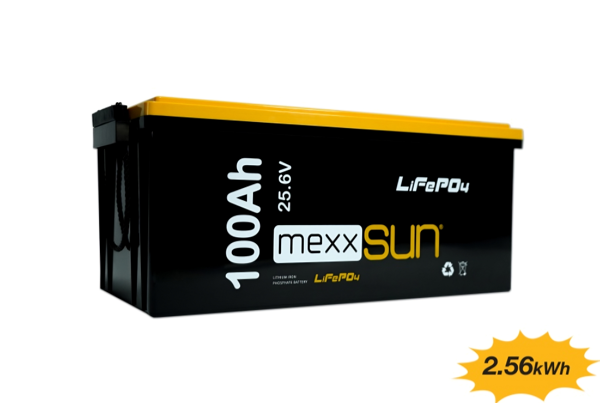Mexxsun Lityum Akü 25,6V 100Ah (Lifepo4) 2560Wh - Image 1