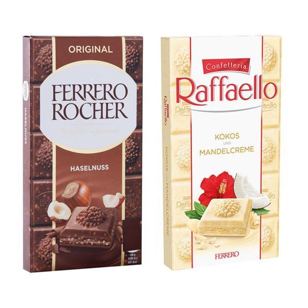 Ferrero Rocher Original 90 gr + Raffaello Kokos Beyaz Çik. 90 gr 2 li Paket - Image 1