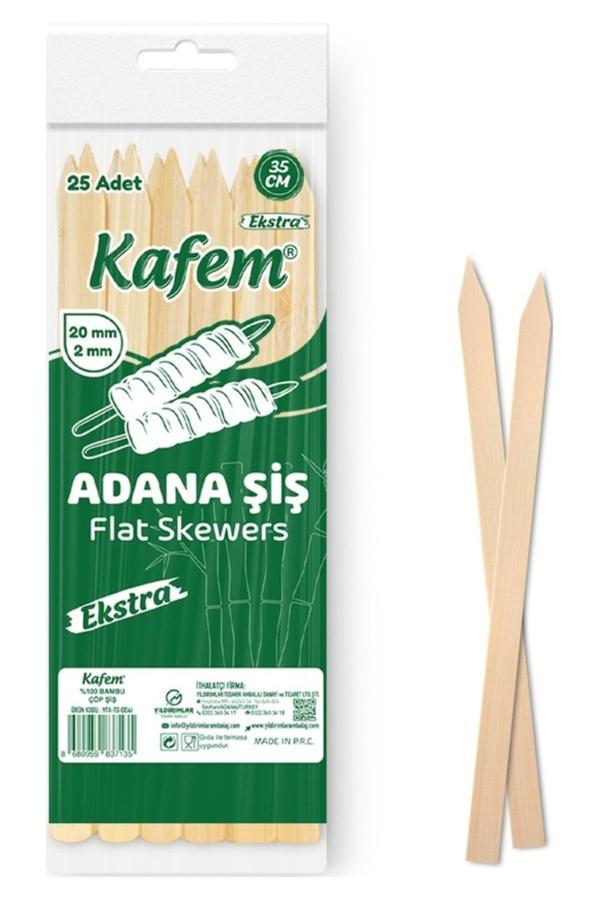 Bkr Adana Çöp Şiş Ekstra Ahşap 35 Cm 25 Adet - Image 1