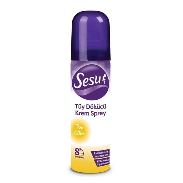 Sesu Tüy Dökücü Krem Sprey Tüm Ciltler 150x3 450 ML - Image 1