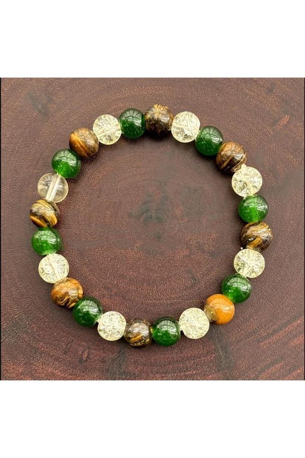 Alnis Atelier Aventurin, Kaplan Gözü Ve Necef Doğal Taş Bileklik - Image 1