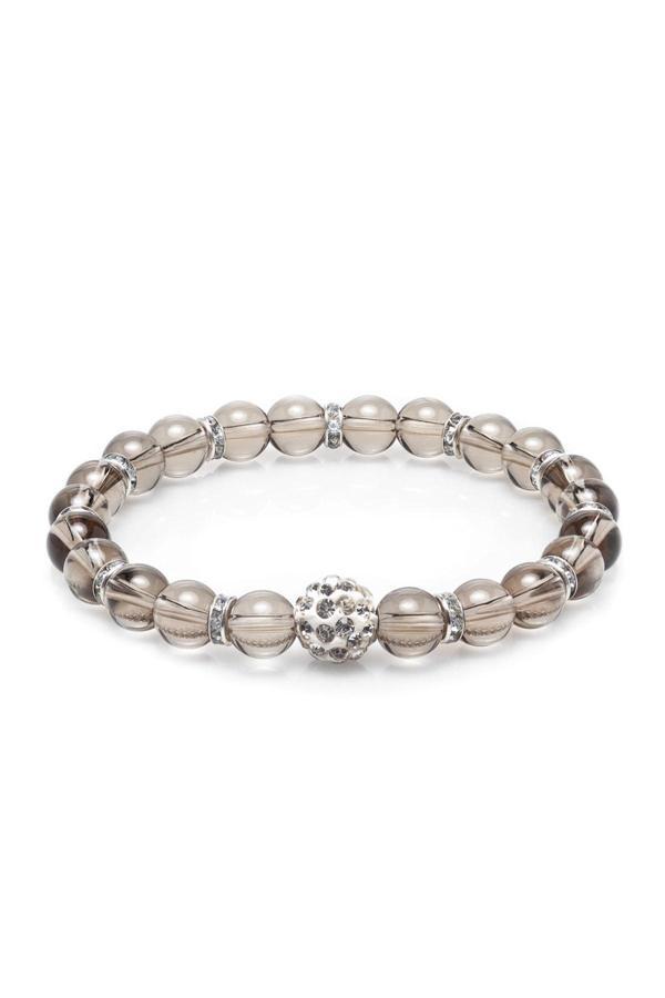 Alnis Atelier Dumanlı Kuvars Doğal Taş Tamtur Bileklik - Image 1