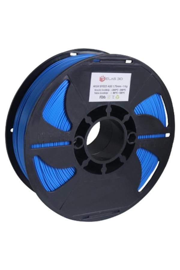 Elas Hyper ABS Filament Mavi 1.75 MM 1Kg - Image 1