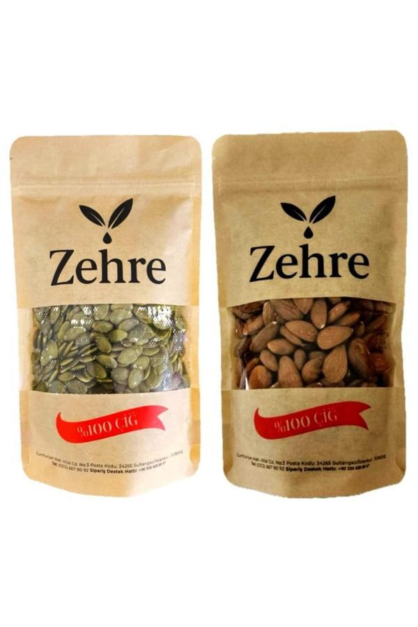 Zehre 2'Li Avantaj Paketi - Çiğ Badem Içi 250 Gr + Çiğ Kabak Çekirdeği 250 Gr - Image 1
