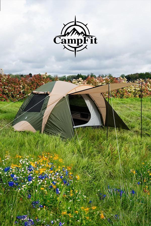 Campfit 5-6 Kişilik 4 Mevsim Su Geçirmez Tenteli Outdoor Kamp Çadırı - Image 1