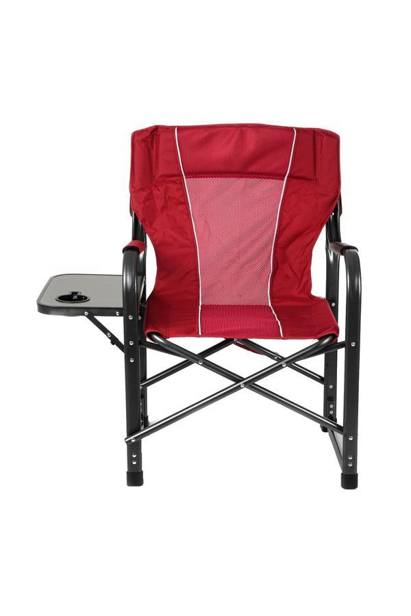 Campfit 7 Kg Kamp Sandalyesi - Yönetmen Koltuğu Tekli Metal Tek Kişilik Katlanabilir Günlük Kırmızı - Image 1