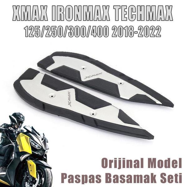 Xmax Techmax 250/300 2018-2022 Basamak Alt Uzun Paspas Seti Sağ Sol Set Silver Gümüş Gri - Image 1
