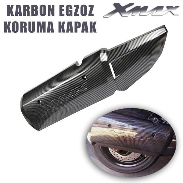 Xmax Techmax 250/300 2018-2025 Egzoz Koruma Karbon Kapak - Image 1