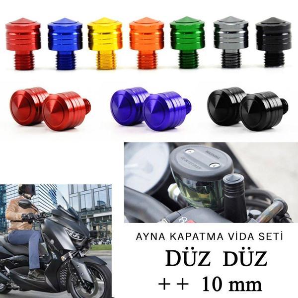 Yamaha MT25-MT07-MT09 Ayna Deliği Boşluk Kapatıcı Vida Seti Siyah Renk - Image 1