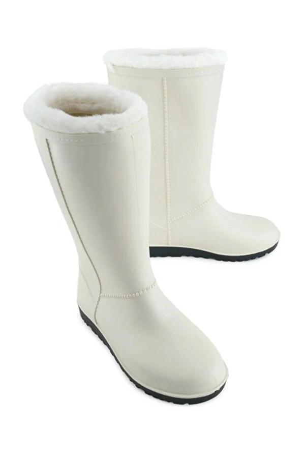 Kadın Kışlık PVC İçi Sıcak Astarlı Su Geçirmez Çizme - Image 1