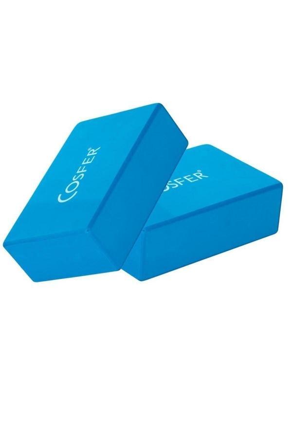 Cosfer Csf57-M X 2 Adet Yoga Block - Mavi - Image 1